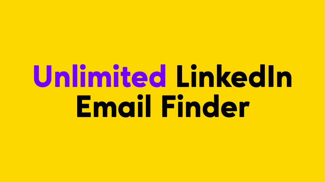 Unlimited LinkedIn Email Finder