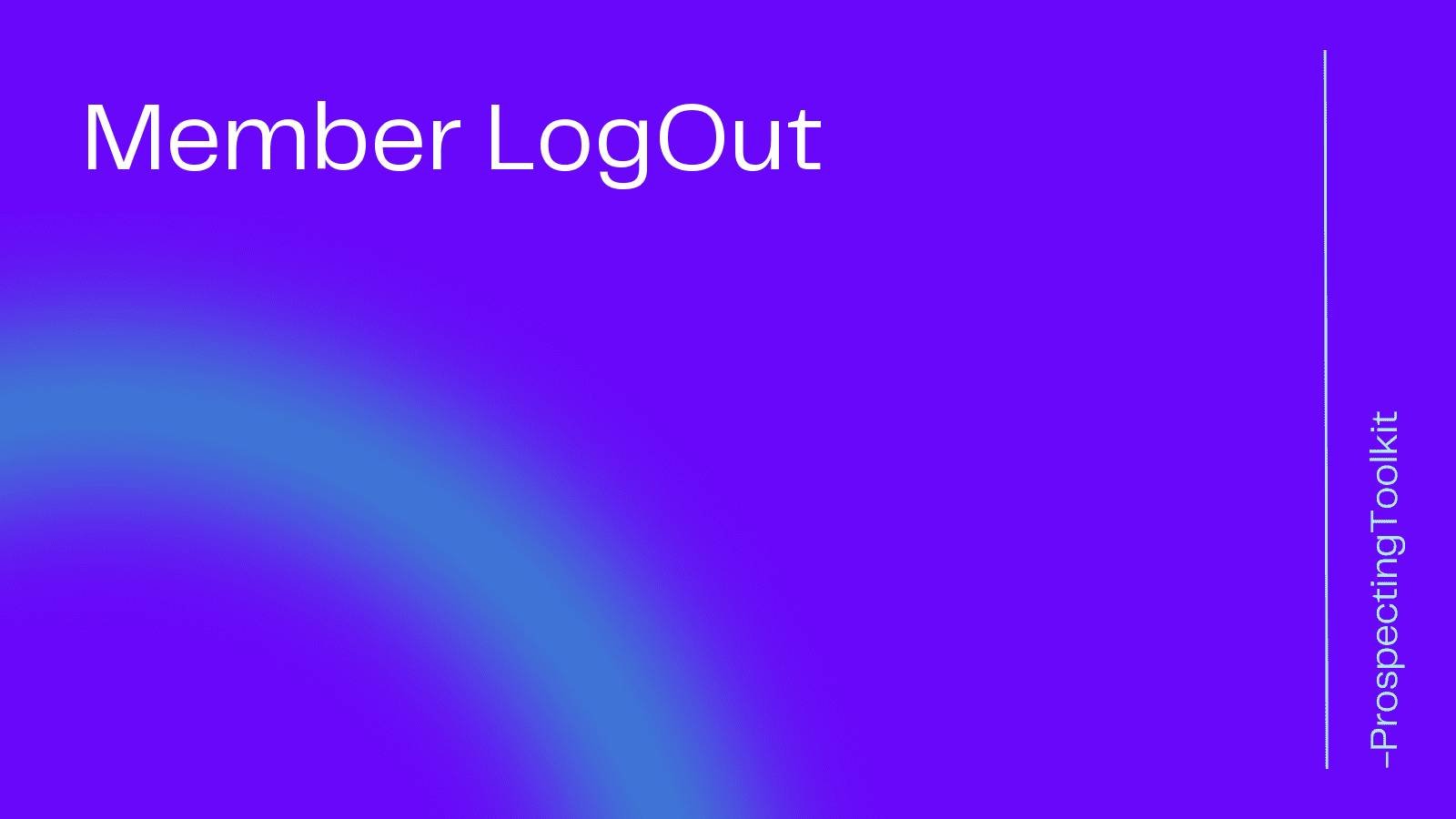Member logout